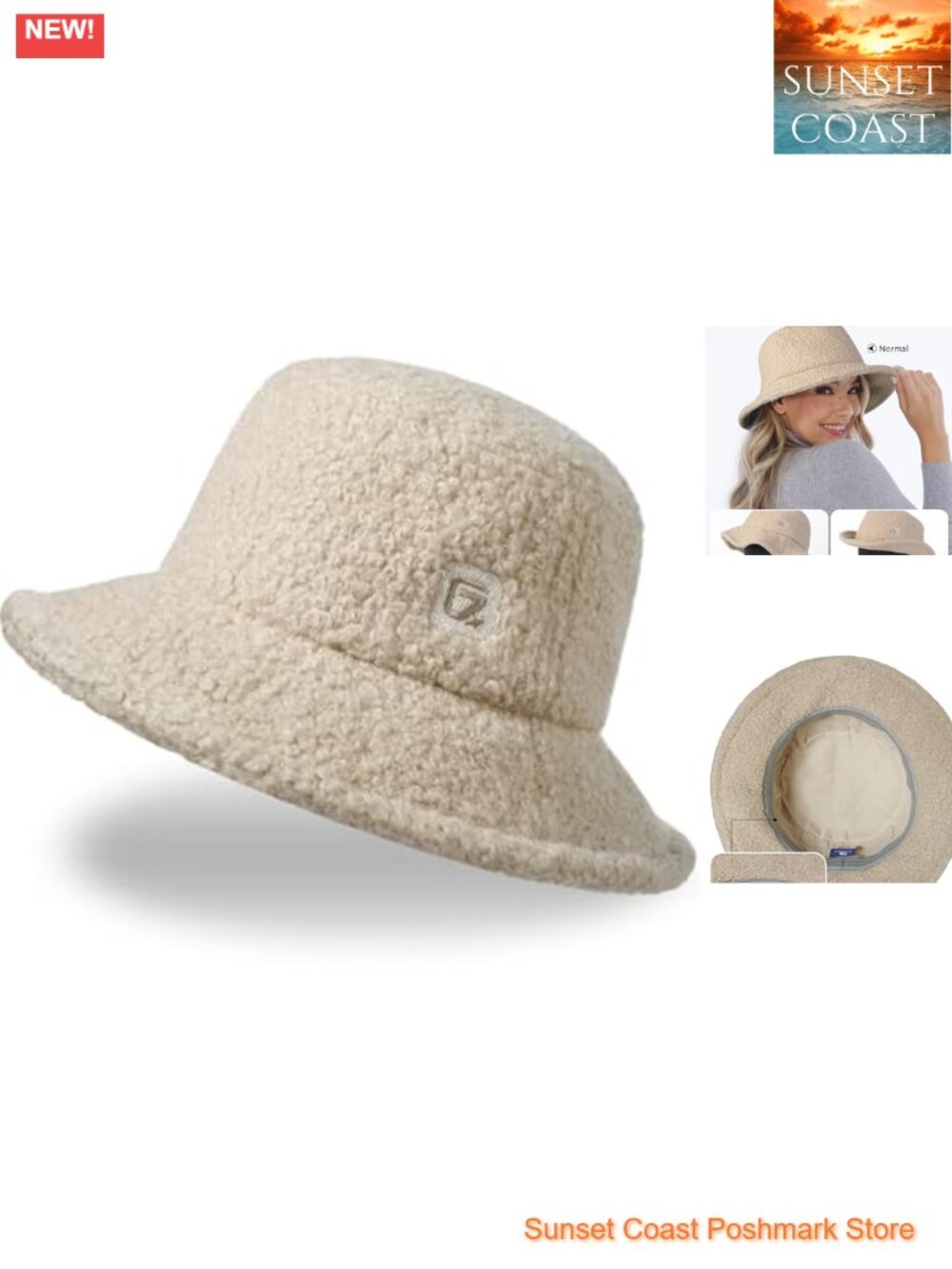 Sherpa Fleece Bucket Hat Memory Wire Packable Moisture Wicking One Size